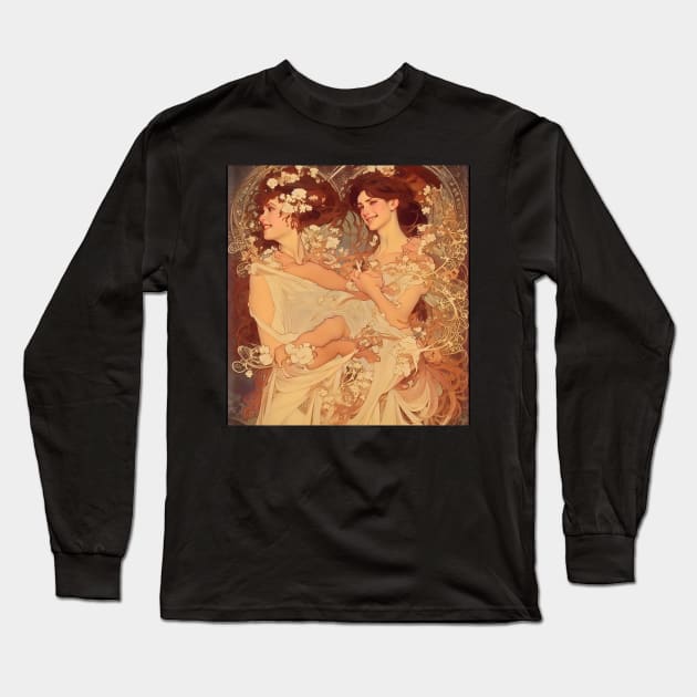 Feminine Bliss & Happiness Long Sleeve T-Shirt by JoeBiff